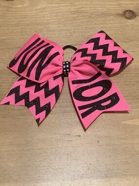 Cheerleader bow junior Glittery Black